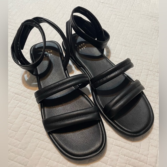 a new day Shoes New A New Day Womens Black Ottie Double Ankle Strap